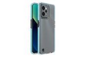 Mobiel - Covers & Cases - Hurtel Spring Case for Realme C31 Silicone Cover with Frame Light Blue - 9145576265093