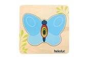 Houten speelgoed - Beleduc Wooden Layered Puzzle Butterfly - 10139