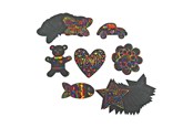 Creatief spelen - Colorations - Scratch Figures Shapes 98pcs. - CHSDSHAP