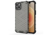 Mobiel - Covers & Cases - Hurtel Honeycomb Case for iPhone 14 Plus Armored Hybrid Cover Black - 5907769348914