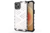 Mobiel - Covers & Cases - Hurtel Honeycomb Case for iPhone 14 Plus Armored Hybrid Cover Transparent - 9145576266137