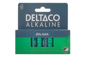 Batterij - Deltaco battery - 20 x AAA / LR03 - Alkaline - LR03-20B
