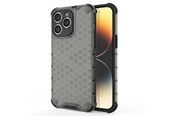 Mobiel - Covers & Cases - Hurtel Honeycomb Case for iPhone 14 Pro Max Armored Hybrid Cover Black - 9145576266175