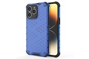 Mobiel - Covers & Cases - Hurtel Honeycomb Case for iPhone 14 Pro Max Armored Hybrid Cover Blue - 9145576266182