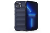 Mobiel - Covers & Cases - Hurtel Magic Shield Case for iPhone 14 Plus Flexible Armored Dark Blue Cover - 9145576266335