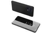 Mobiel - Covers & Cases - Hurtel Clear View Case Cover for Oppo Find X5 Pro Cover with a Flap Black - 5907769349300