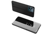 Mobiel - Covers & Cases - Hurtel Clear View Case Cover for Realme C31 Flip Cover Black - 5907769349317