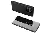 Mobiel - Covers & Cases - Hurtel Clear View Case Cover for Xiaomi Redmi 10C Cover with a Flap Black - 5907769349348