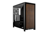 Case - Corsair FRAME 4000D Wood RS (Black & Walnut) - Case - Miditower - Zwart - CC-9011340-WW