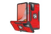Mobiel - Covers & Cases - Wozinsky Ring Armor Armored Hybrid Case Cover + Magnetic Holder for Samsung Galaxy A72 4G Red - 9111201935839