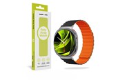 Smartwatch - Accessoires - Mobile Origin Easy Strap Magnetic Galaxy Watch 8 Black/Orange - MO-MGW8-BLK-ORG