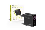 Mobiel - Adapters & Opladers - Mobile Origin 140W GaN Display Charger PW21 - 2x USB-C + USB-A - MO-140WDCH-PW21