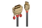 Beelscherm- en tv-kabel - Lindy Gold Line adapter cable - HDMI / DVI - 3 m - 36196