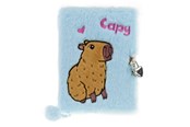 School accessoires - Tinka DIARY PLUSH CAPYBARA BLUE WITH LOCK - 8-802183