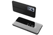 Mobiel - Covers & Cases - Hurtel Clear View Case Cover for Xiaomi 12 Lite Cover with a Flap Black - 5907769349379