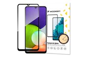 Mobiel - Beschermend glas - Wozinsky Super Durable Full Glue Tempered Glass Full Screen With Frame Case Friendly Samsung Galaxy A22 4G Black - 9111201939394