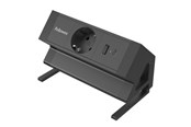 Voedingskabel (extern) - Fellowes Power Desk Type F - Black - 100137172