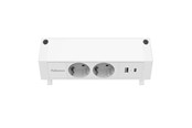 Voedingskabel (extern) - Fellowes Power Desk 2 Type F - White - 100137183