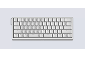 Toetsenbord - Wooting 60HE v2 - US-ANSI - Split - Aluminum - Gaming Toetsenbord - Zonder Numpad - Engels (US international) - Zilver - WK3C-USSP1-TIK-ASV1