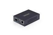 Repeater & zendontvanger - StarTech.com MCM10G6SSFP 10GbE Multi-Gigabit Open SFP+ Fiber Media Converter Standalone 10 Gigabit Ethernet RJ-45 to 10GBASE-X SFP+ Single-Mode / Multi-Mode 16K Jumbo Frames - TAA - MCM10G6SSFP