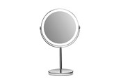 Make-up spiegels - Gillian Jones Opladeligt LED bordspejl med 10x forstørrelse og USB-C - Chrom - 10218-81