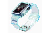 Smartwatch - Accessoires - Hurtel Silicone Band Strap Bracelet Case Strap Light Set for Apple Watch 44mm - Blue - 5907769331664