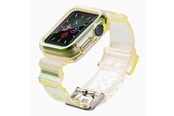 Smartwatch - Accessoires - Hurtel Silicone Band Strap Bracelet Case Strap Light Set for Apple Watch 44mm - Yellow - 5907769331695