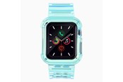 Smartwatch - Accessoires - Hurtel Silicone Band Strap Bracelet Case Strap Light Set for Apple Watch 40mm - Blue - 5907769331763