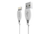 USB-kabel - Dudao  USB/Lightning Cable 2.4A 1m White (L4L 1m White) - 6976625335114