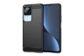 Mobiel - Covers & Cases - Hurtel Carbon Case for Xiaomi Poco F4 5G Flexible Silicone Carbon Cover Black - 5907769349713