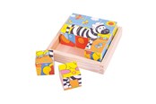 Puzzels - Bigjigs Safari Blockpuzzel Hout - BJ512