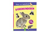 Hobby artikelen - Wins Holland Coloring and Puzzle Book Animal Children with Stickers (NL) - PT2487