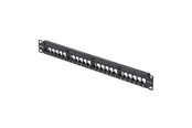 Accessoires - StarTech.com C6PANELUTP241UCM 24 Port 1U Blank Keystone Patch Panel with Cable Management Bar Rackmount Cat6 Patch Panel for RJ45 UTP Ethernet Network Jacks - C6PANELUTP241UCM