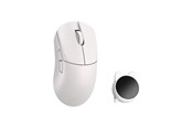 Muis - WLMouse HUAN Stainless Magnesium Alloy / Wireless 8K - Gaming muis - Optisch - 5 knoppen - Wit - HUAN-WHITE-O