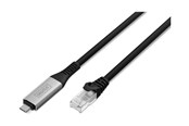 Netwerk - kabel - DIGITUS network cable - 15 m - black - Zwart - AK-300601-150-S