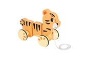Speelgoed voor baby's - Small Foot - Wooden Pull-along Tiger Safari FSC - 12733