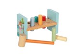 Speelgoed voor baby's - Small Foot - Wooden Hammer Bench Jungle Friends FSC - 12763