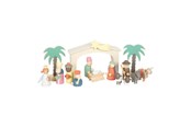 Speelgoedpop - Small Foot - Wooden Crib Christmas Story Playset - 12689