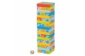 Bordspellen, Kaartspellen & Dobbelspellen - Goki Wooden Stacking Game with Animal Motifs - 56297