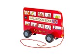 Speelgoed voor baby's - Bigjigs Wooden London Bus Pull Along Figure - 37037