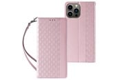 Mobiel - Covers & Cases - Hurtel Magnet Strap Case for Samsung Galaxy S23+ Flip Wallet Mini Lanyard Stand Pink - 9145576271308