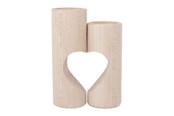 Kinderkamer - Playwood Wooden Tealight Holder Heart 2pcs. - SL204H-hart