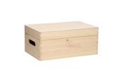 Kinderkamer - Playwood Storage Chest Rectangular Hinged Lid Pine Small - SL1001