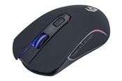 Muis - Gembird "Firebolt" - mouse - rechargeable RGB - 2.4 GHz - black - Muis - Optisch - 6 knoppen - Zwart - MUSGW-6BL-02