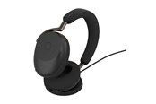 Headphones/Headsets - Jabra Evolve3 85 MS Link390a - Black (Incl. Wireless Charging Pad) - 38599-999-989