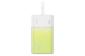 Powerbank - Baseus Popsicle 5200mAh 20W Powerbank with Built-in Lightning Cable (+ White Simple USB-C - USB-C 60W/20V/3A/30cm Cable) - White-Green Powerbank - Groen - 5200 mAh - P10055601613-00