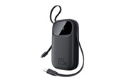 Powerbank - Baseus EnerFill FC31 20000mAh 22.5W Powerbank with Digital Display and 2 Built-in Cables (USB-C + Lightning) - Black Powerbank - Zwart - 20000 mAh - P10082107123-00