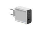 Mobiel - Adapters & Opladers - CUKTECH 65W GaN 2xUSB-C 1xUSB-A Wall Charger - Grey - CUK0A15CEUSL