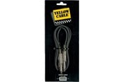 Audiokabel - Yellow Cable P050 - 2 x 1/4" Jack/Jack patchkabel 50cm. - ECO P050
