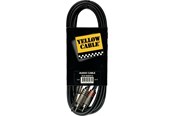 Audiokabel - Yellow Cable K02ST-3 - 2 x RCA - 1/4" TRS jack-kabel 3m. - ECO K02ST-3
